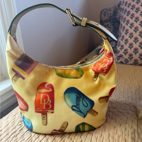 Vintage Y2K Dooney & Bourke Ice Cream/ Popsicles Shoulder Bag, Rainbow Zip🍦 - Picture 8 of 13